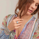 Tamara Comolli BOUTON Ring Large mit Chalcedon - Bild 5