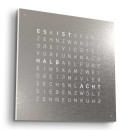 Qlocktwo FRONTCOVER EARTH 45 STAINLESS STEEL  - Bild 2