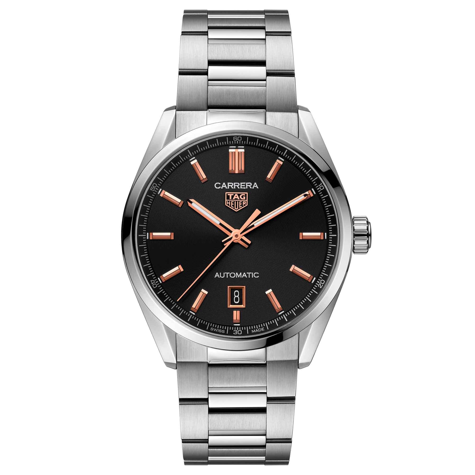 Tag heuer carrera rose gold automatic men's watch new arrivals