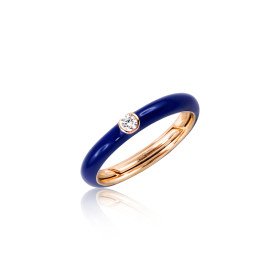 Roségold, Ringe, Adolfo Courrier Deep Blue Ring, Ref: TK2-DB-04