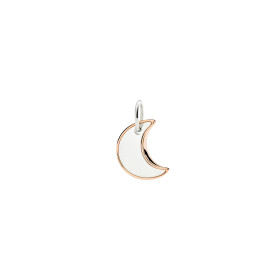 Silber, Halsschmuck, DoDo Anhänger Mond XL aus Silber und Roségold DMC5022-MOONL-0009A