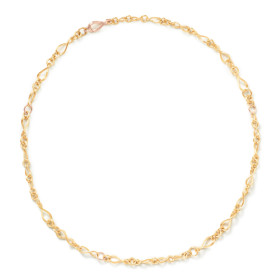 Gelbgold, Halsschmuck, Ole Lynggaard Copenhagen Love Collier mini, Ref: A1738-411