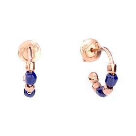 Roségold, Ohrringe, DoDo Creolen Mini-Granelli DOC1002-GRANX-CBL9R