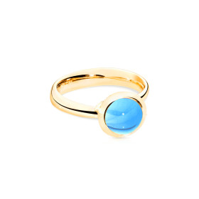 Gelbgold, Ringe, Tamara Comolli BOUTON Ring Small mit Swiss Topas, Ref: R-BOU-s-ToSw-yg-54