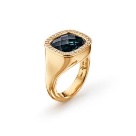 Gelbgold, Ringe, Ole Lynggaard Copenhagen Cushion Ring A2840-403