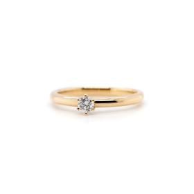 Gelbgold, Ringe, Juwelier Michels CLASSICS Solitär 0,15 Karat Gelbgold CRF-6-015-GG