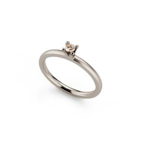 Weißgold, Ringe, Niessing Amatis 4 Krappen Ring N331960-0.08ct-cinnamon-satin-fg