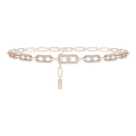 Halsschmuck, Roségold, Messika Move Uno Multi-Choker Kette 12010-PG