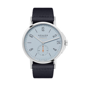Damen- und Herrenuhr, NOMOS Glashütte Ahoi neomatik 38 Datum sky, Ref: 526