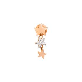 Ohrringe, Roségold, DoDo Ohrring Stellina „Precious“ mit Diamanten DHC1002-STAR3-DB09R