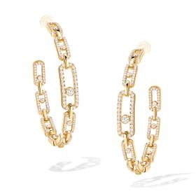Gelbgold, Ohrringe, Messika Move Link Creolen 12362-YG