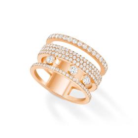 Roségold, Ringe, Messika Move Romane GM Pavée Ring 07205-PG