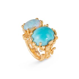 Gelbgold, Ringe, Ole Lynggaard Copenhagen BoHo Ring Double A2922-401