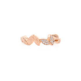 Roségold, Ringe, Bron Poppy Petal Ring, Ref: 8RR4933MBR2