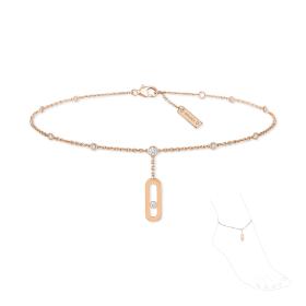 Roségold, Armschmuck, Messika Move Uno Fußkettchen 10100-PG