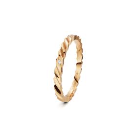 Roségold, Ringe, Niessing Woven Love Ring N401510-2mm-0.005ct-gloss-fr