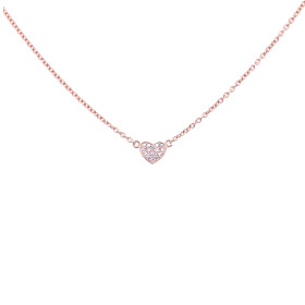         Roségold, Halsschmuck, Juwelier Michels LOVE Collier Herz Brillant LC-H-SEL-RO