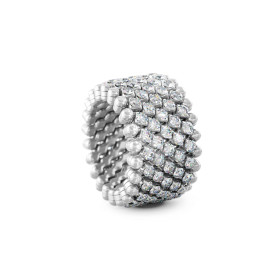 Weißgold, Ringe, Serafino Consoli Brevetto Multi-Size Ring, Ref: RMS 7M2 WG WD