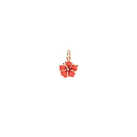         Roségold, Halsschmuck, DoDo Anhänger Hibiskusblüte DMC5005-HIBIS-EAR9R