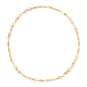         Gelbgold, Halsschmuck, Ole Lynggaard Copenhagen Love Collier mini A1738-409