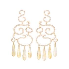 Gelbgold, Ohrringe, Ole Lynggaard Copenhagen Love Bands Chandelier-Ohrringe A2603-403