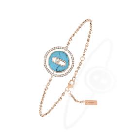 Armschmuck, Roségold, Messika Lucky Move Armband KM Türkis 11652-PG