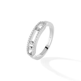 Ringe, Weißgold, Messika Baby Move Classique Pavé Ring 04683-WG