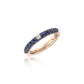 Roségold, Ringe, Adolfo Courrier Deep Blue Ring, Ref: TK2-DB-02