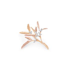 Gelbgold, Accessoires/Sonstiges, Ole Lynggaard Copenhagen Leaves Brosche Klein A3084-401