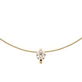 Gelbgold, Halsschmuck, Niessing Princess Anhänger  N363960-10.1mm-1.5ct-cinnamon-cy