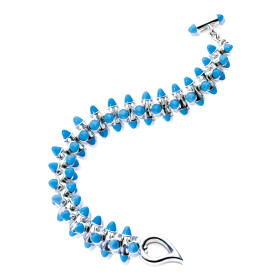         Weißgold, Armschmuck, Tamara Comolli MIKADO Armband 'Turquoise' B-MC-Tur-wg