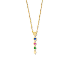         Gelbgold, Halsschmuck, Tamara Comolli SNOWFLAKES Rivière Anhänger 'Candy' P-SF-Riv-Can-yg