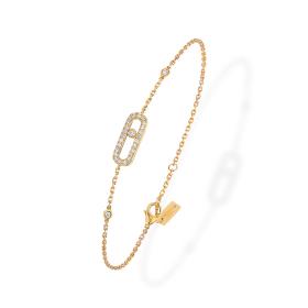 Gelbgold, Armschmuck, Messika Move Uno Pavé Armband 04706-YG