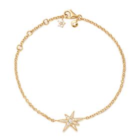 Gelbgold, Armschmuck, Ole Lynggaard Copenhagen Funky Stars-Armband A3203-401