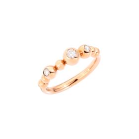 Roségold, Ringe, DoDo Ring Bollicine „Precious“ DAC1002-BOLLI-DB09R