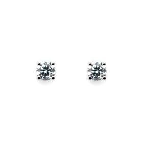 Weißgold, Ohrringe, Juwelier Michels CLASSICS Ohrringe je 0,15 Karat Weißgold CE-4-030-WG