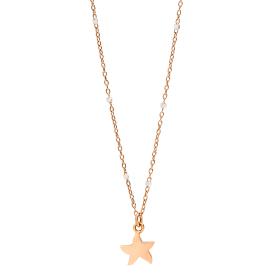 Weißgold, Halsschmuck, DoDo Halskette Mini-Stellina DCB9005-STARX-0009R