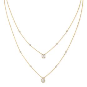 Halsschmuck, Gelbgold, Messika My Twin 2 Rows Collier 06506-YG