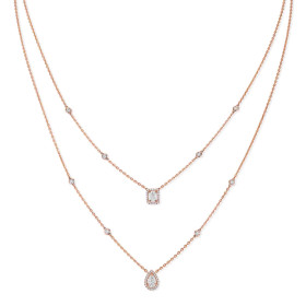         Roségold, Halsschmuck, Messika My Twin 2 Rows Collier 06506-PG