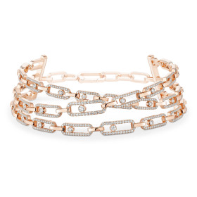         Roségold, Halsschmuck, Messika Move Link 3 Rows Halskette 14437-PG