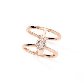 Ringe, Roségold, Messika Glam'azone 2 Rows Ring 06173-PG