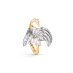 Weißgold, Ringe, Ole Lynggaard Copenhagen Cranes Ring Klein A3092-402