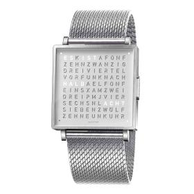 Unisex, Qlocktwo W35 FINE STEEL – ARMBANDUHR QLOCKTWO W35 FINE STEEL