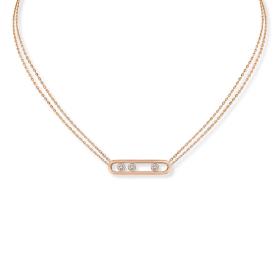 Roségold, Halsschmuck, Messika Move Classique Halskette 03997-PG