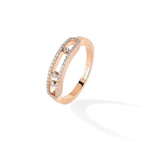 Ringe, Roségold, Messika Baby Move Classique Pavé Ring 04683-PG