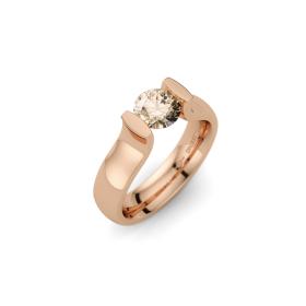 Rotgold, Ringe, Niessing Spannring Lucia N321921-5mm-1ct-cinnamon-gloss-cr