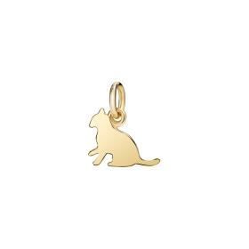 Gelbgold, Halsschmuck, DoDo Anhänger Katze DMA2006-CAT0S-000OG