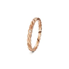 Rotgold, Ringe, Niessing Woven Love Ring N401510-2mm-0.005ct-satin-cr