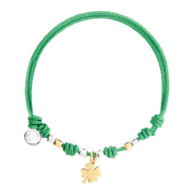 Textil, Armschmuck, DoDo Kordelarmband Kleeblatt DBC4005-PADQD-VE0OA