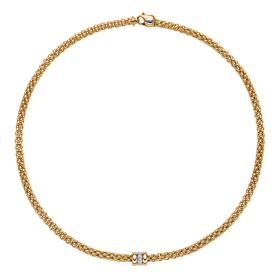 Weißgold, Halsschmuck, FOPE Solo Flex'it Collier 62106CX_BB_G_GBG_043